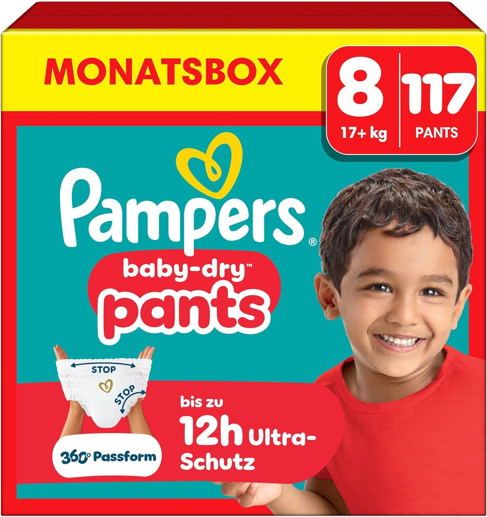 Pantaloni Pampers Baby-Dry Taglia 5, 160 Pezzi, 11kg-17kg, 360° auslaufsichere Fit per il giorno e la notte