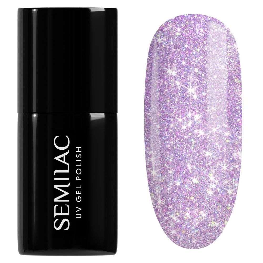 Smalto UV Semilac Hybrid 240 Icy Waterfall 7ml, collezione Seaqueen