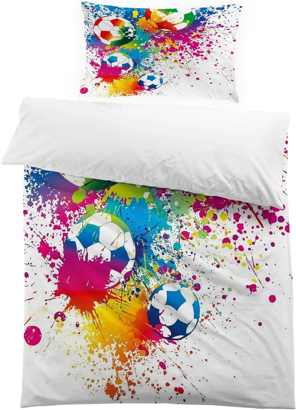 Biancheria da letto per ragazzi, calcio, microfibra poliestere Biancheria da letto - bambini Naty Shop Modello 2 150X200 Cm + 50X80 Cm