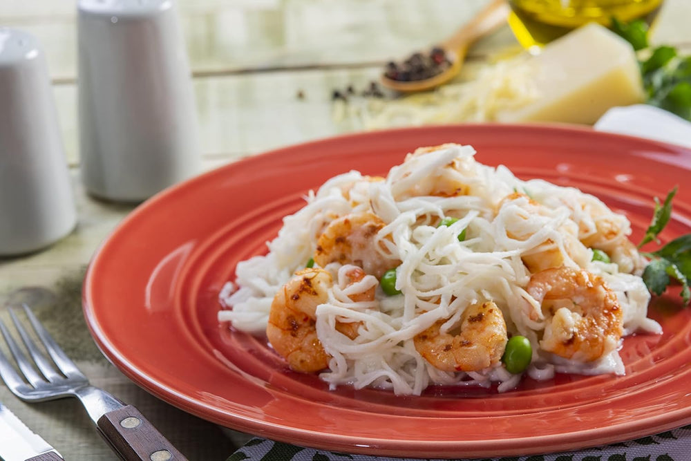 Tagliatelle Shirataki dietetiche | Tagliatelle Konjac a basso contenuto di carboidrati | 200 grammi di tagliatelle dietetiche solubili in acqua vegane a basso contenuto calorico, senza grassi, senza soia, senza glutine