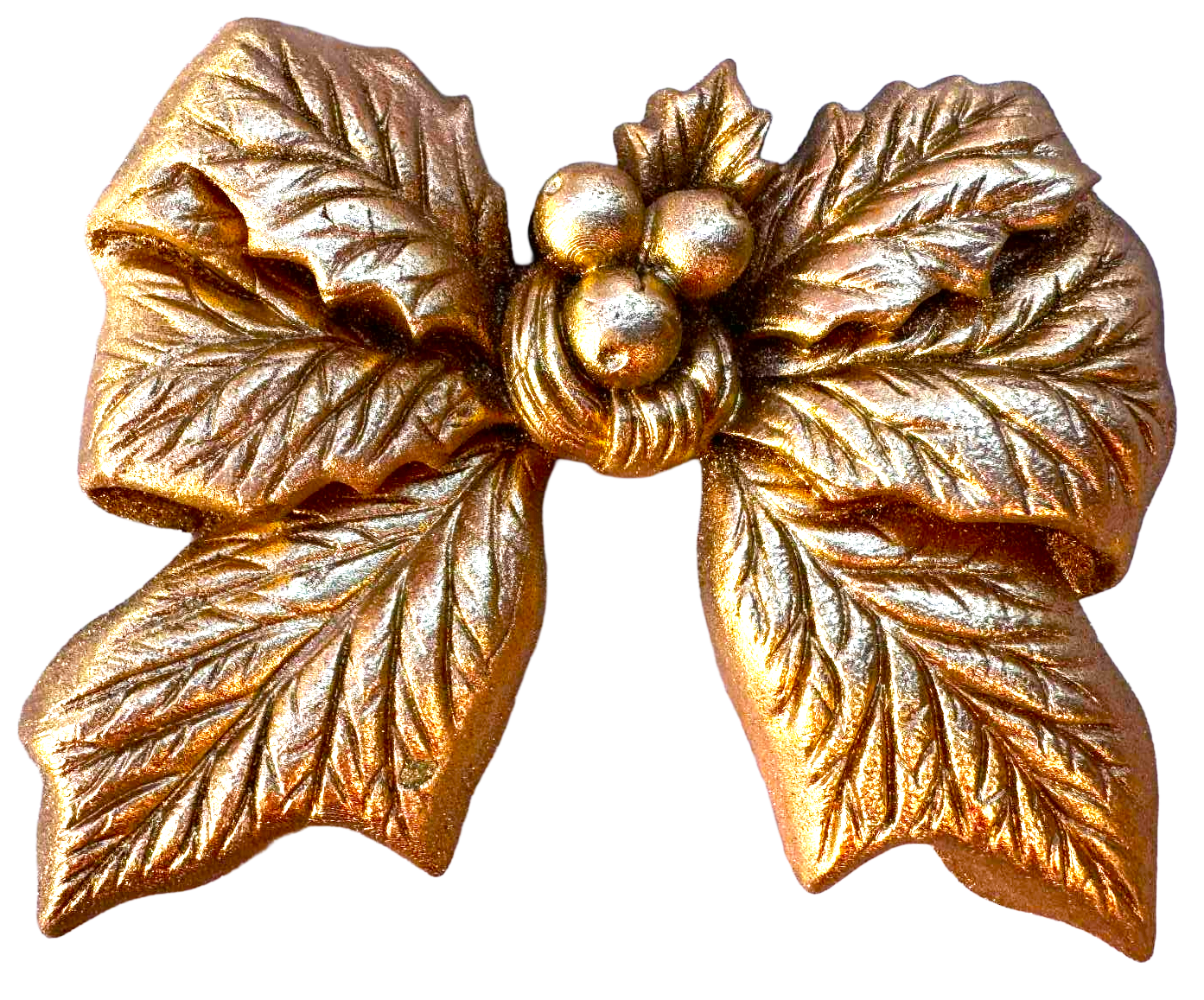 Delicato fiore di Natale commestibile – 7,5 cm, dorato e dolce