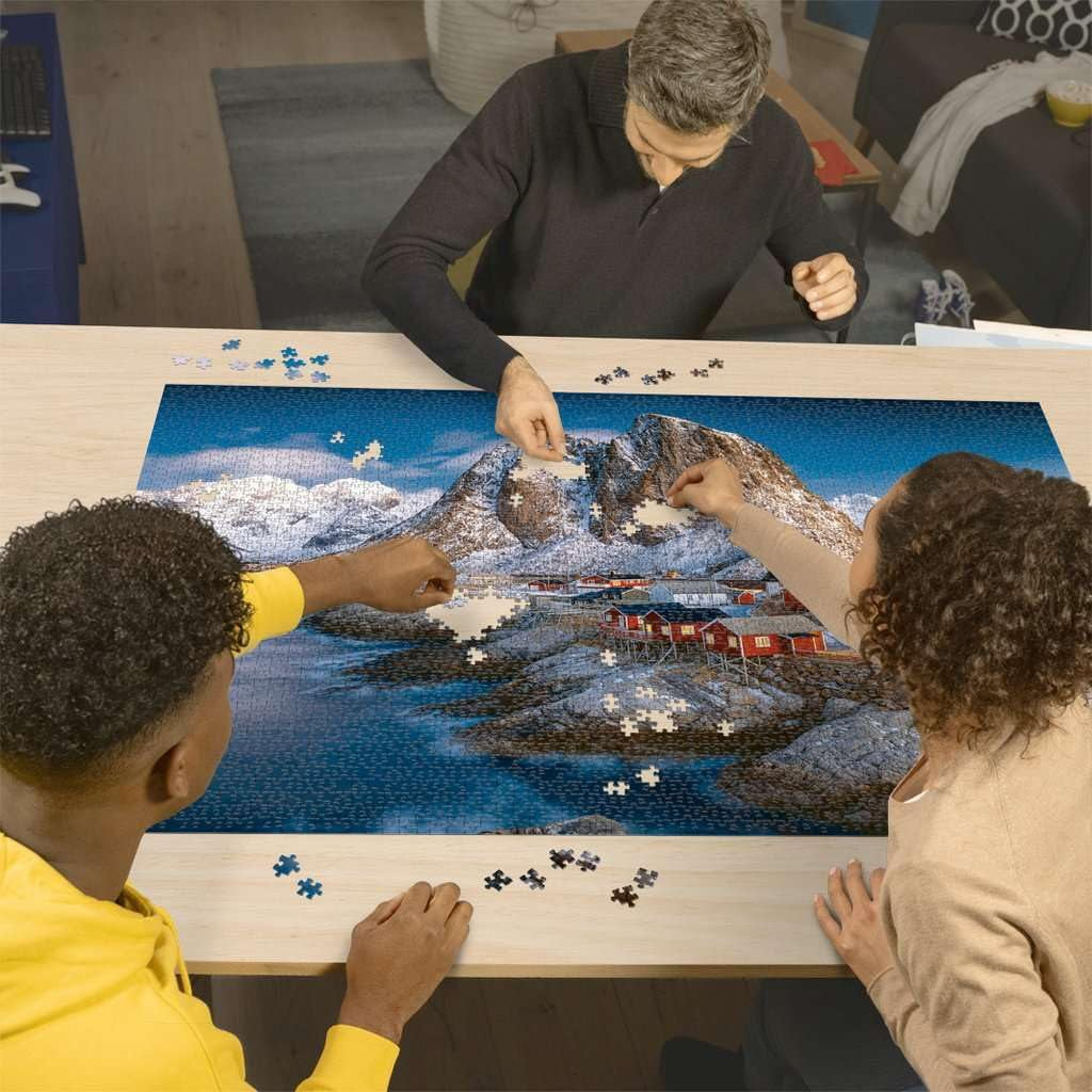 Ravensburger Puzzle 17081 - Hamnoy, Lofoten - Puzzle de 3000 de piese pentru adulți și copii de la 14 ani, puzzle cu motiv de peisaj din Norvegia Puzzle Naty Shop