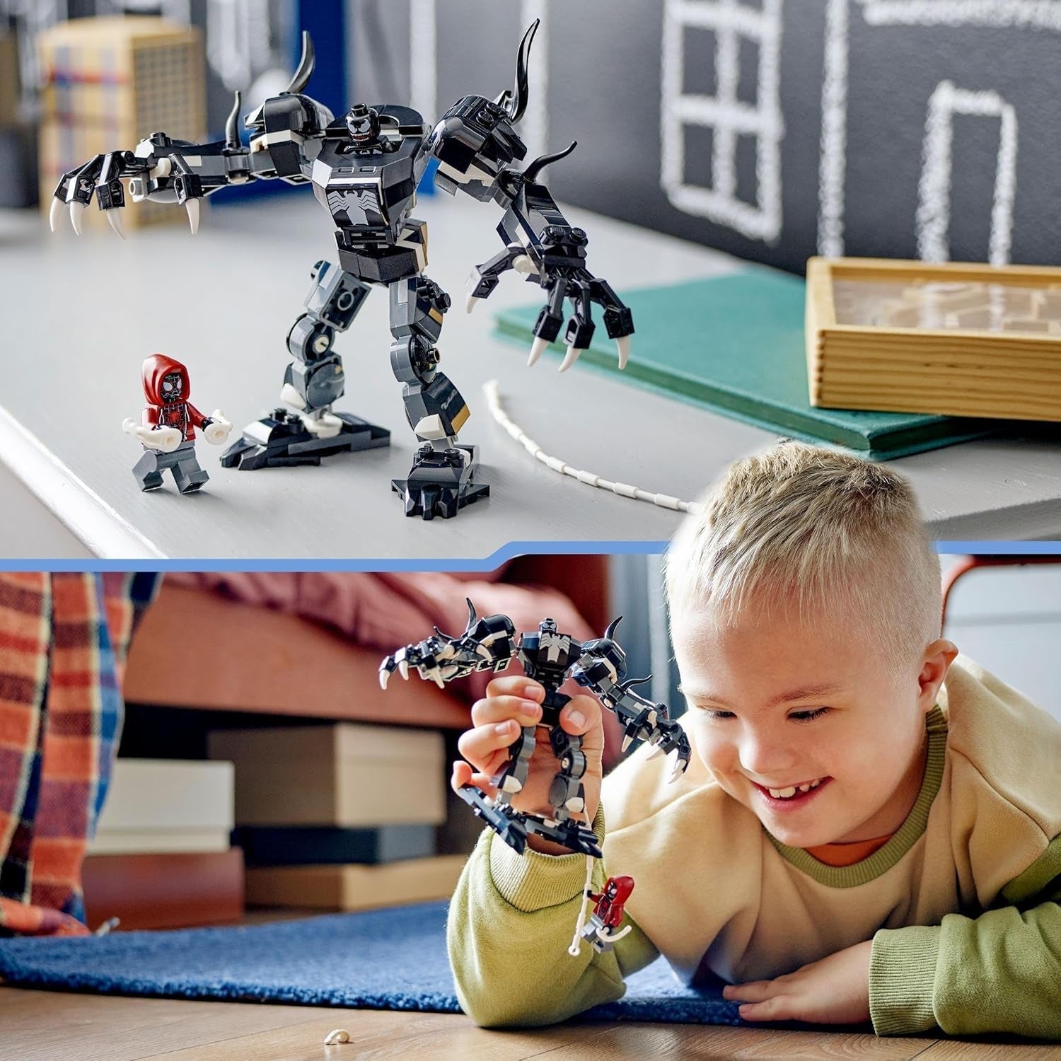 LEGO Marvel Venom Mech vs. Personaggi d'azione mobili per bambini Miles Morales Set di Spider-Man con mini personaggi di supereroi duello Regalo giocattolo per ragazzi e ragazze di 6 anni 76276 Set da costruzione Acquista dal negozio LEGO