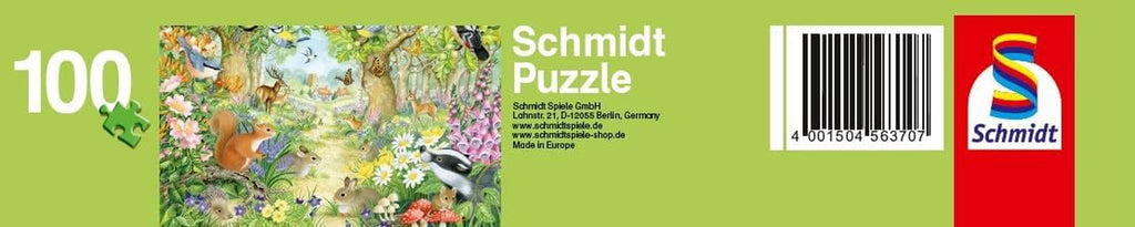 Schmidt Spiele 56370 Animale în pădure, puzzle pentru copii, 100 piese Puzzle Naty Shop