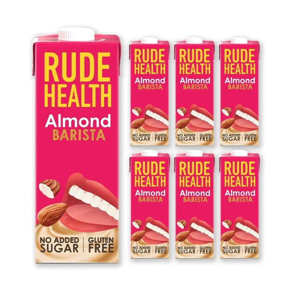 Rude Health 6 x 1 litro Bio-Cashew-Drink, 100% naturale Bio-Getränk, glutenfrei, ungesüßt, preisgekrönt, gesund & vegan, 100% recycelbare Verpackung
