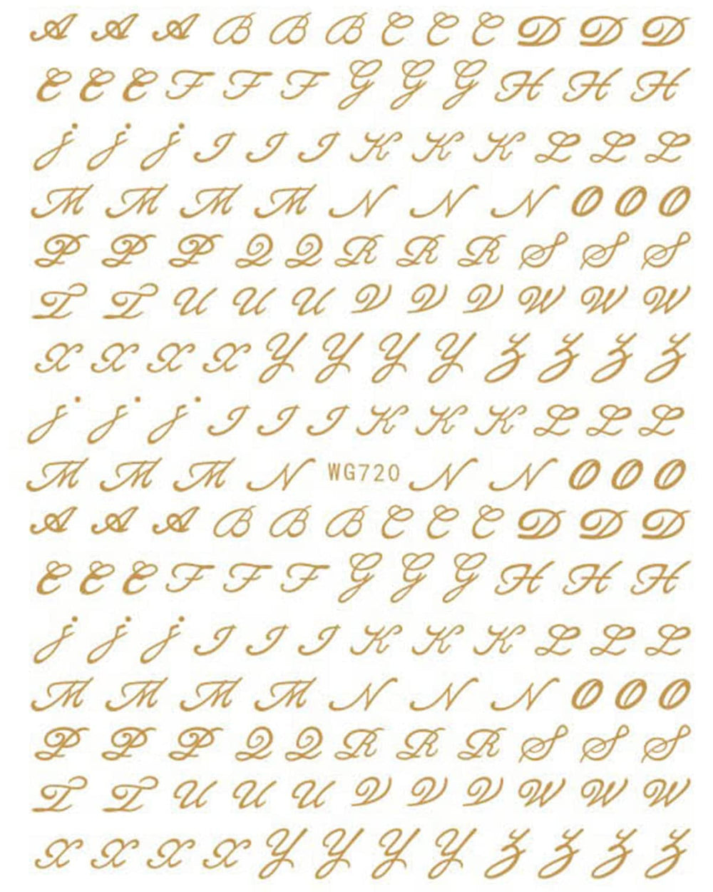 6 Blatt Nagelsticker Alte Alphabetzahlen Nagelaufkleber Selbstklebend Alte Briefe Nail Art Sticker Dekoration Nageldesign Zubehör