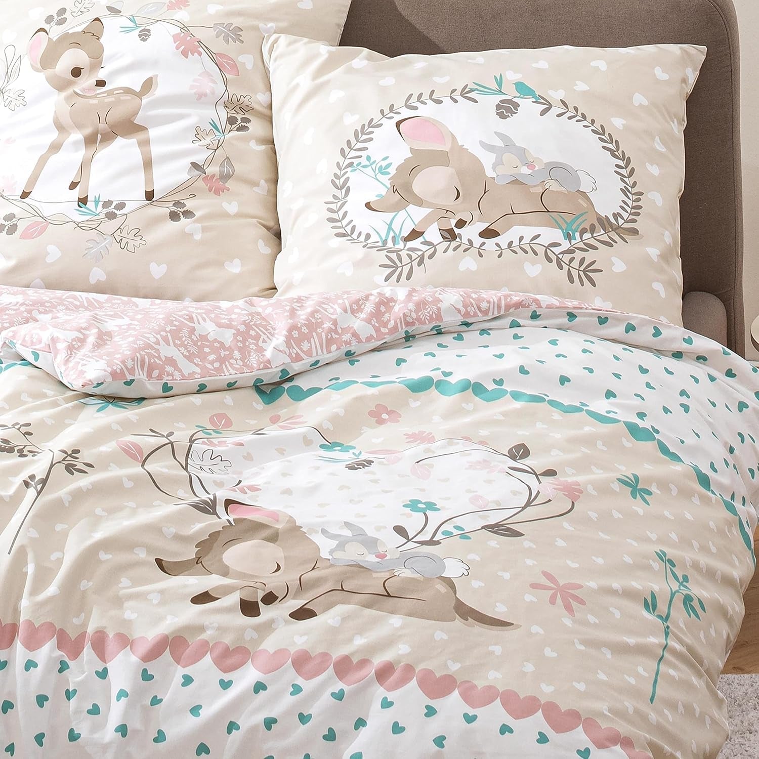 Biancheria da letto per bambine, Bambi, 100% cotone Biancheria da letto - bambini Naty Shop Titolo predefinito