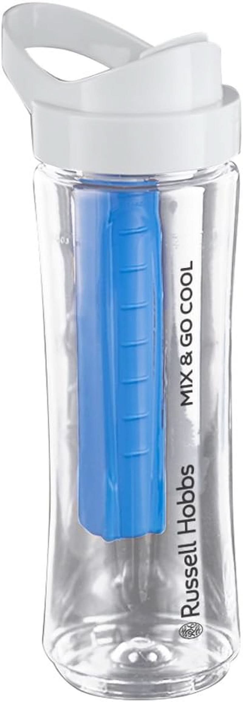 Russell Hobbs Mixer - Robot da cucina e frullatore da portare via [23.500 U/Min Power-Motor] Inkl. 1X Mixbehälter 600Ml (Bpa-Frei, Spülmaschinen- & Bruchfest Inkl. Deckel) Zerkleinerer, Edelstahl, 23472-56 Kitchen Naty Shop Zusatzflasche Mit Kühlakku