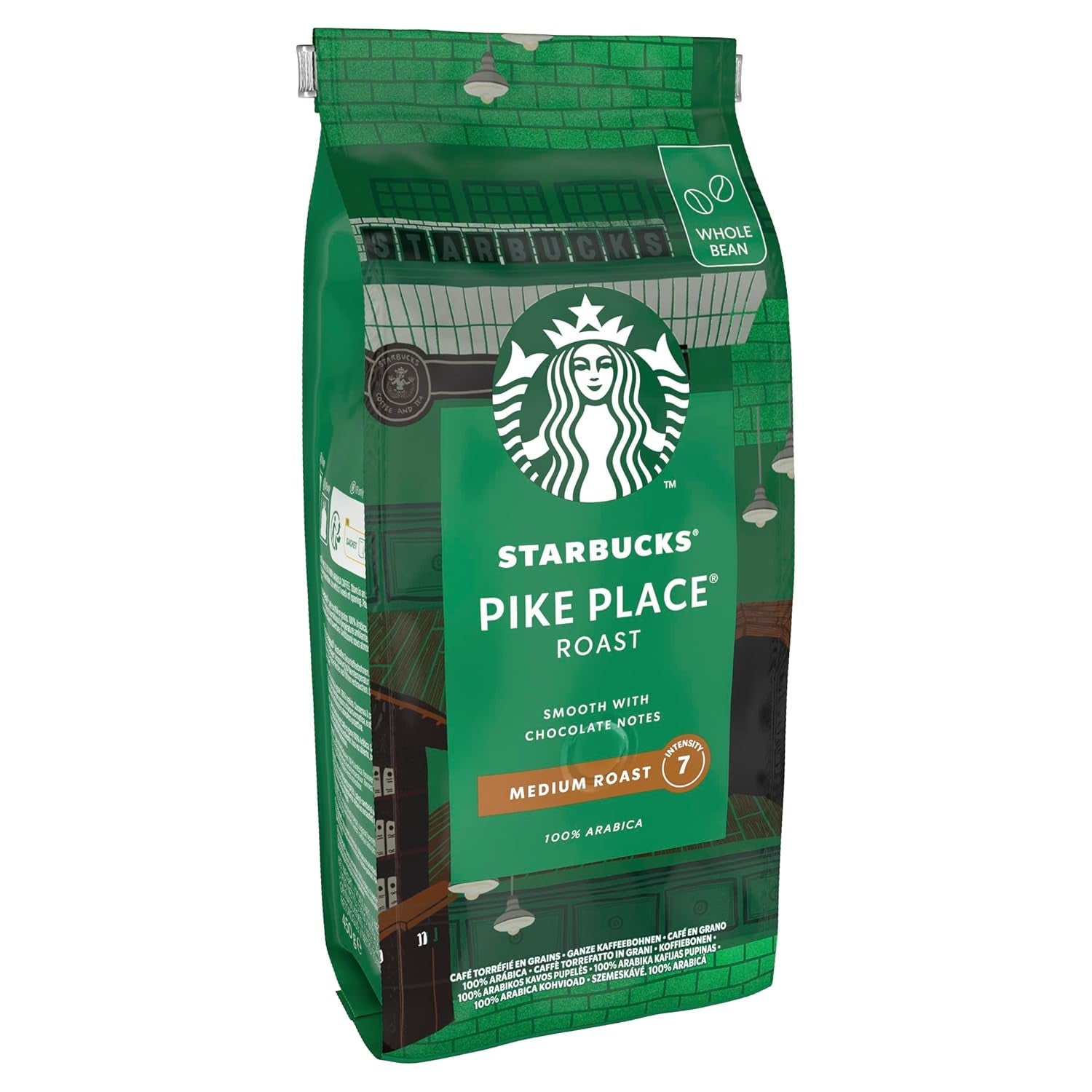 STARBUCKS Pike Place Roast, prăjire medie, boabe de cafea întregi Cafea Naty Shop