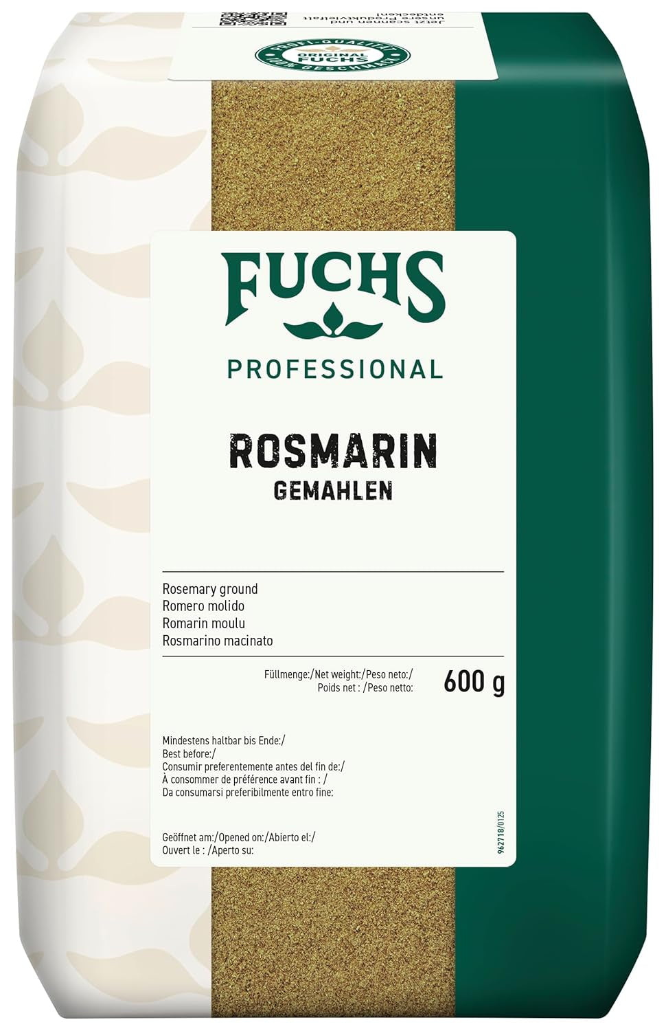 - Gemahlen al rosmarino | Per Rosmarin-Kartoffeln und Lamm-Gerichte | Qualità professionale per grossi verbi | Sacco riciclabile da 0,6 kg