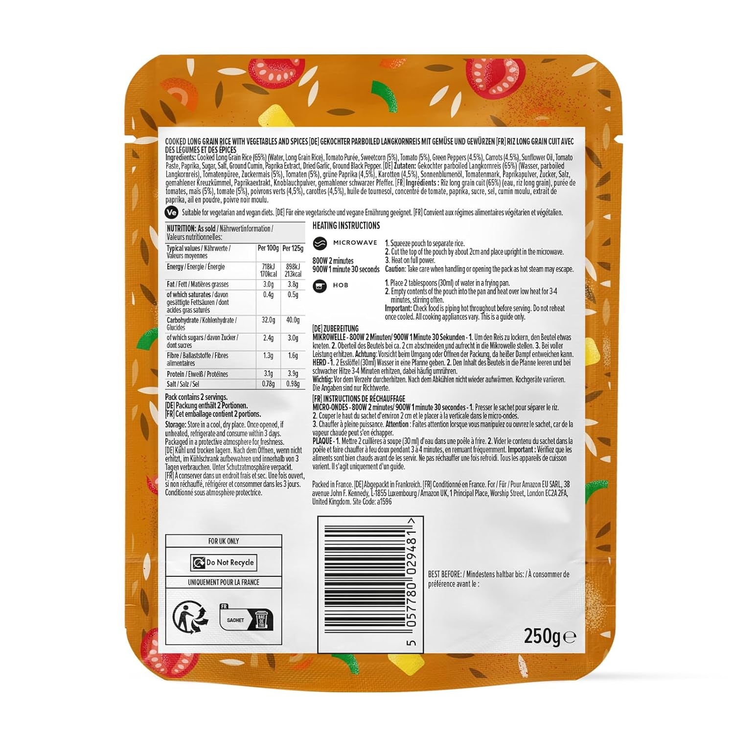 Riso alla messicana dell'Amazzonia, 250 g