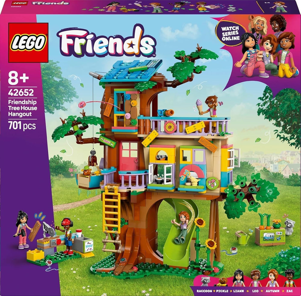 LEGO Friends Casa sull'albero Costruisci e gioca Set per giochi di ruolo Casa dei giocattoli per ragazze 8 anni Set con 4 minifigure di personaggi e 2 animali Idea regalo per bambini 42652 Set da costruzione Besuche den LEGO-Store