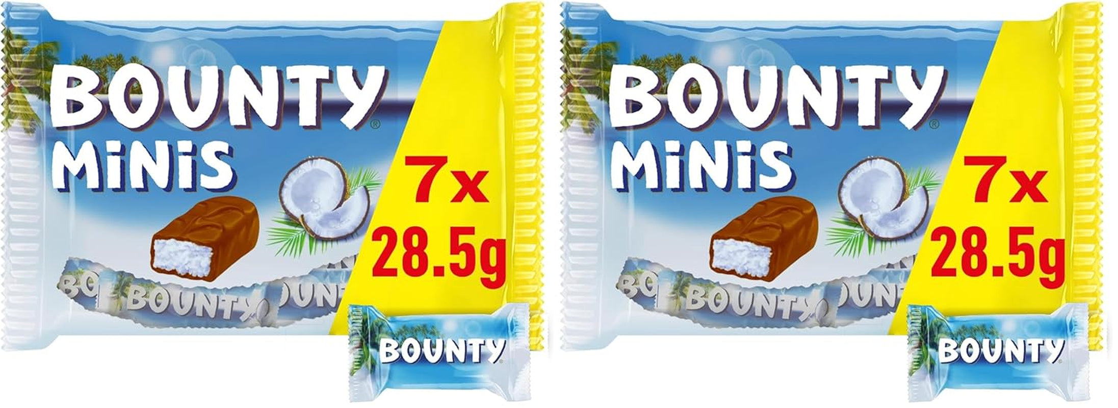 Confezione sfusa di cioccolato Bounty Minis, mini barrette di cioccolato al cocco fine, 227 g, idea regalo di cioccolato, confezione sfusa di cioccolato