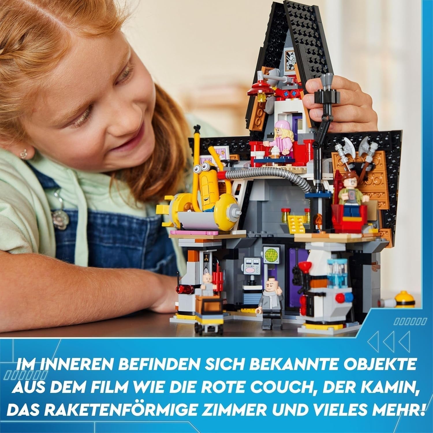 LEGO I - Semplicemente Incorreggibile 4 Villa della Famiglia di Gru e Minions I - Semplicemente Incorreggibile 4 Playset Film Giocattolo per Bambini Regalo per Ragazzi e Ragazze da 8 Anni in su 75583 Set da Costruzione Beuche den LEGO-Store