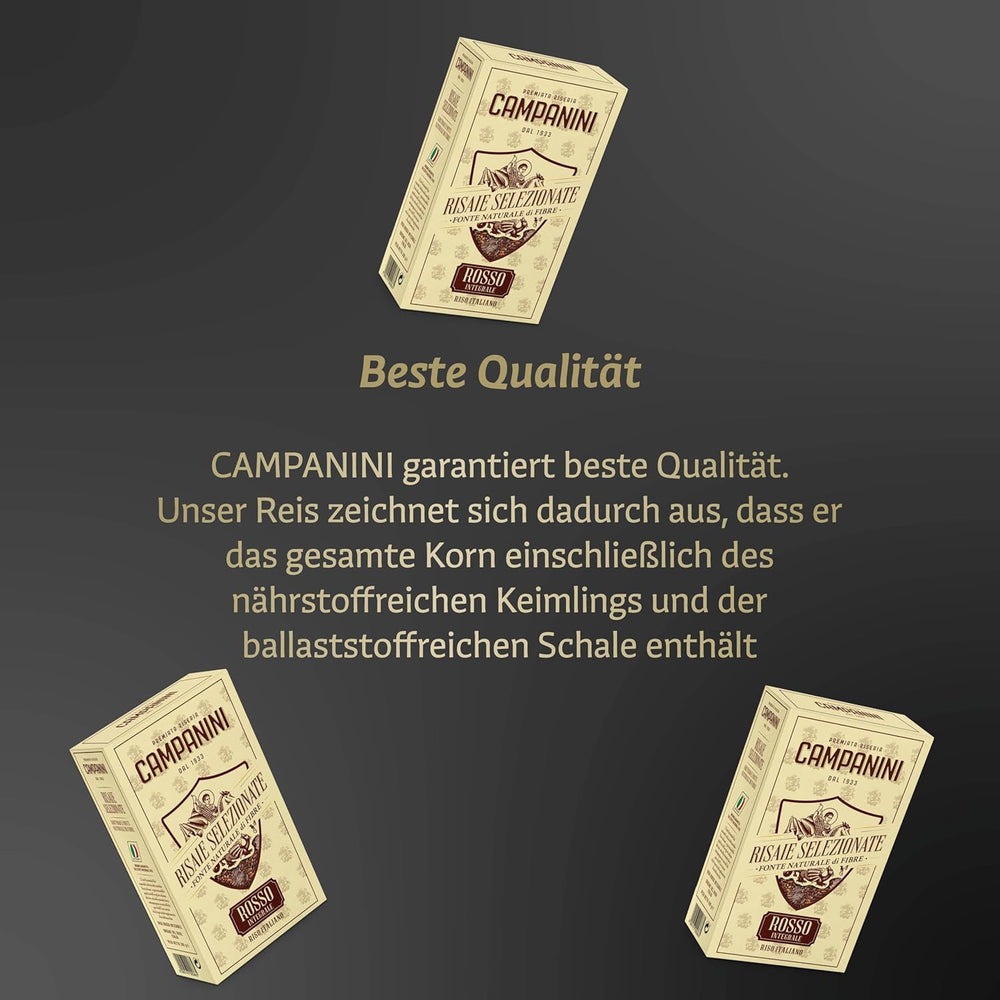 RISO ROSSO INTEGRALE Riso rosso con cereali integrali RISERA CAMPANINI 500g dall'Italia