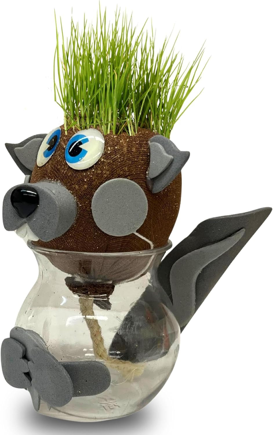 Bada Bing Graskopf 4er Set incl. Wasserbehälter Waldtiere DIY Tiere – Rasenkopf Tierkopf mit Rasensamen – Experiment für Kinder – Spaß mit Lerneffekt – Geschenk Mitbringsel Kindergeburtstag Mitgebsel