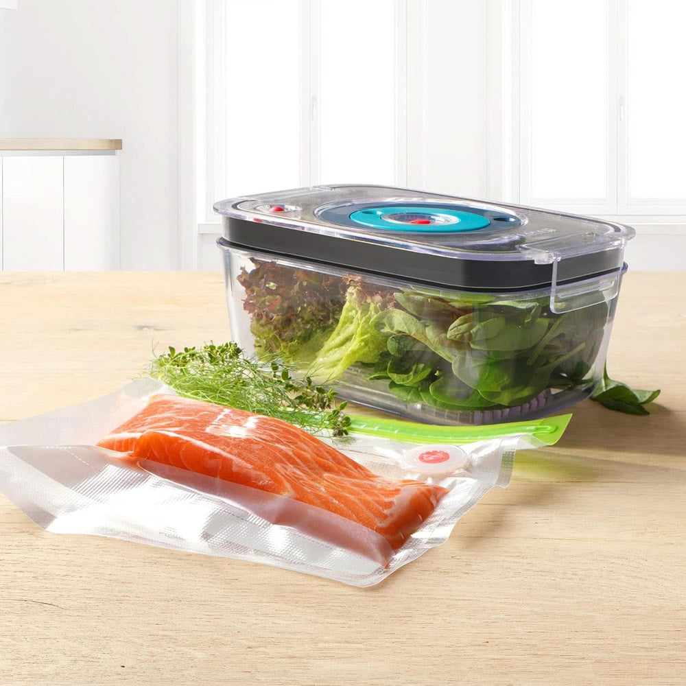 Bosch Stabmixer Ergomixx MS6CB61V1, Vakuum-Funktion, Edelstahl-Mixfuß, Mix- Und Messbecher, Vakuum-Pumpe, Vakuum-Beutel, Vakuum-Frischhaltedose, 12 Stufen plus Turbo, 1000 W, Nero/Antracite Kitchen Naty Shop