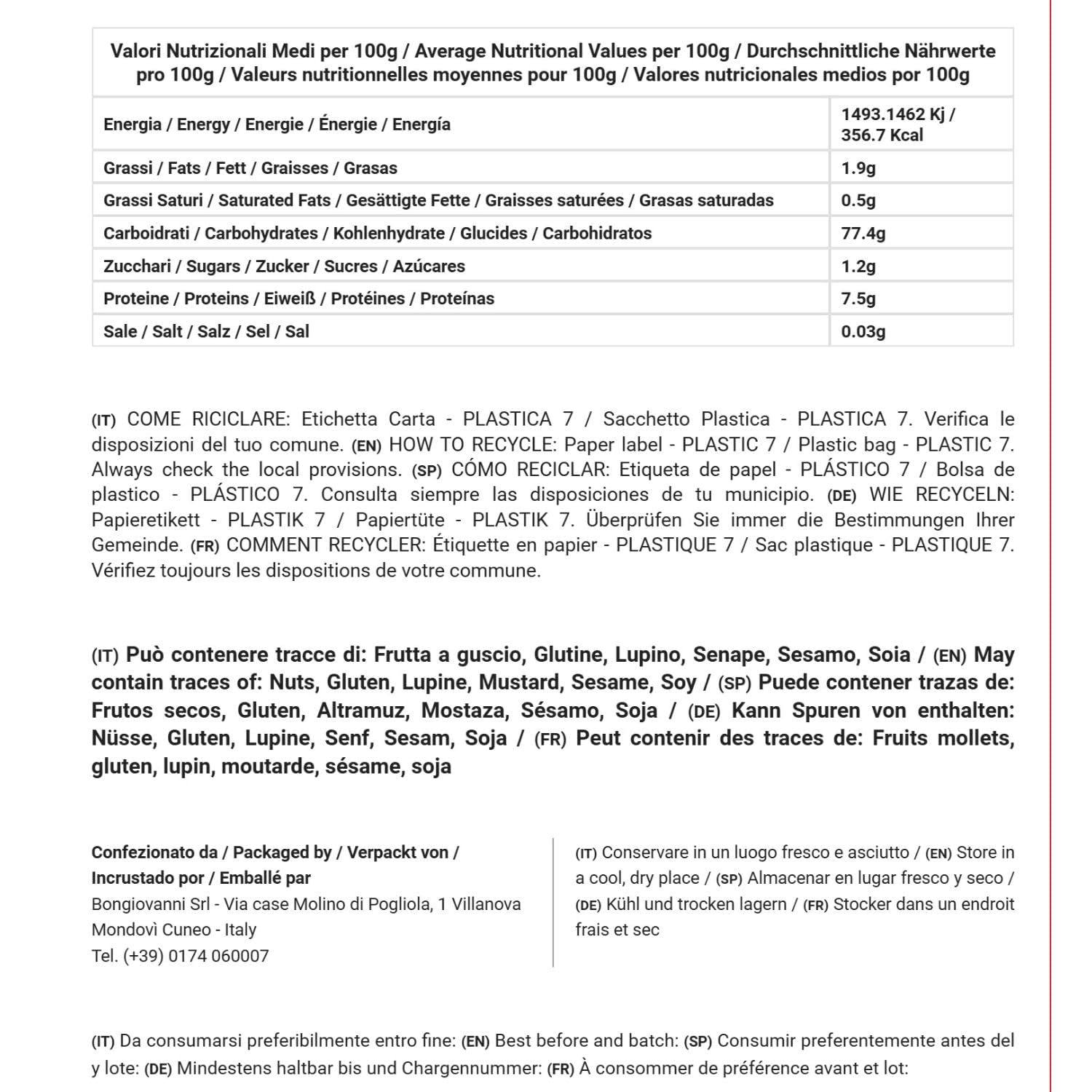 Riso tondo biologico 5 kg