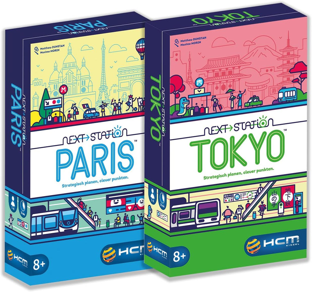 HCM Kinzel - Prossima stazione di Tokyo | Continuazione del gioco nominato | Flip & Write - Nuove linee della metropolitana per il turismo di Tokyo | Abilità e Strategia | tedesco | 55214