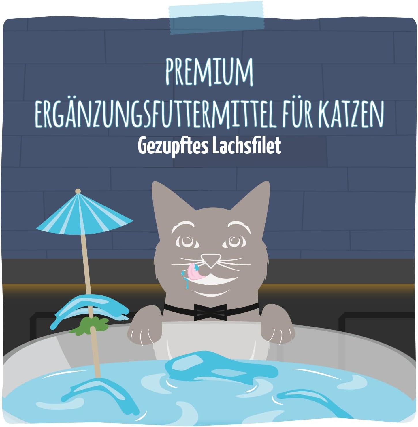 MjAMjAM - Băutură delicioasă pentru pisici - Cocktailuri - File de somon tras, pachet de 20 (20x40), fără cereale