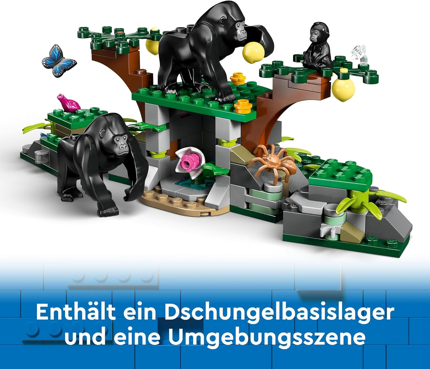 Elicottero LEGO City Jungle Explorer, set di gioco avventura per bambini 8+, regalo di Natale o compleanno per bambini, 5 minifigure e 3 gorilla 60437 Set da costruzione Acquista dal negozio LEGO