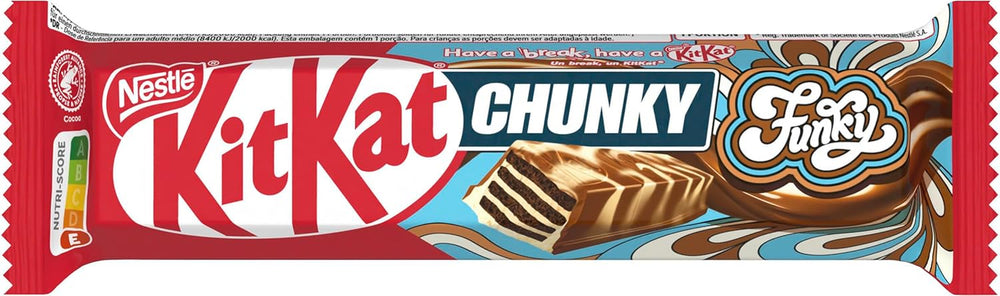 Nestlé Chunky Funky, wafer croccante al cioccolato al latte, confezione da 24 (24 x 40 g)
