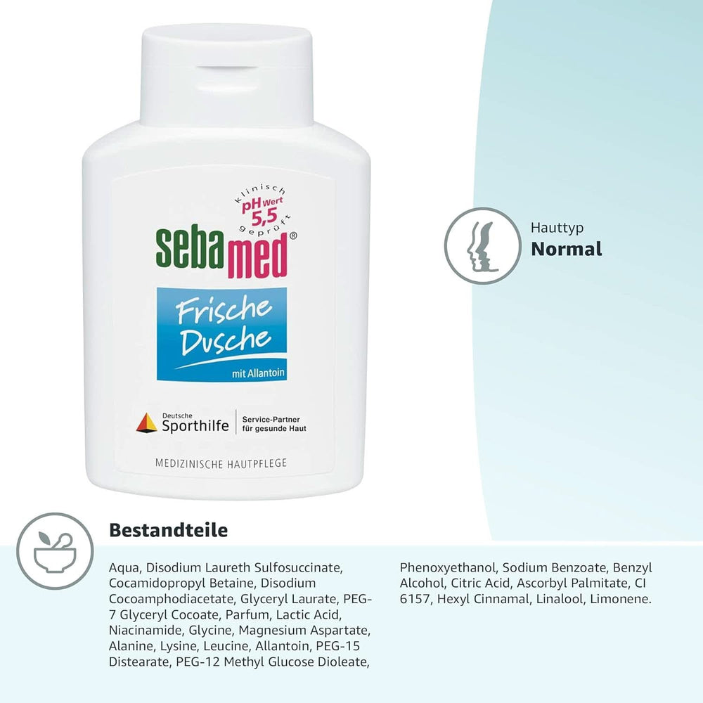 SEBAMED Fresh Shower, Gel doccia per pelli sensibili e stressate, unisex, 400 ml Doccia e bagno Naty Shop
