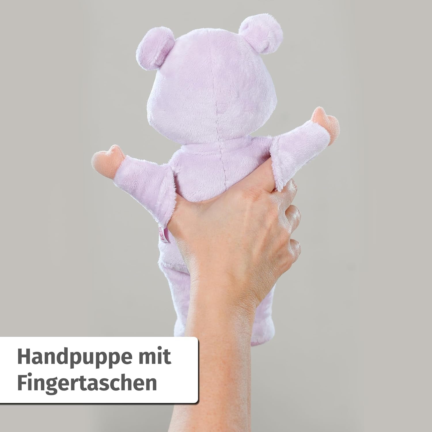 Păpușă moale Baby Born for Babies Mouse, 26 cm, cu urechi și buzunare pentru degete, pentru nou-născuți, 836590 Zapf Creation, Roz