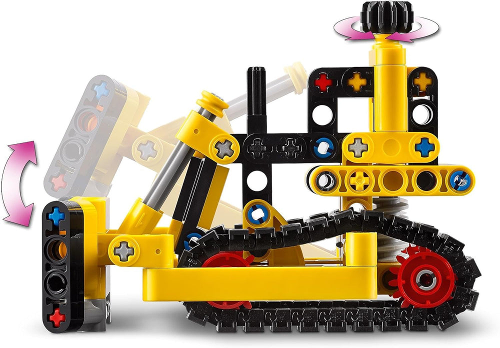 LEGO Technic Bulldozer pesante da costruzione Bulldozer giocattolo Aggiungi al tuo cantiere Giocattolo da costruzione per bambini Regalo tecnologico per ragazzi e ragazze di 7 anni 42163 Set da costruzione Acquista dal negozio LEGO