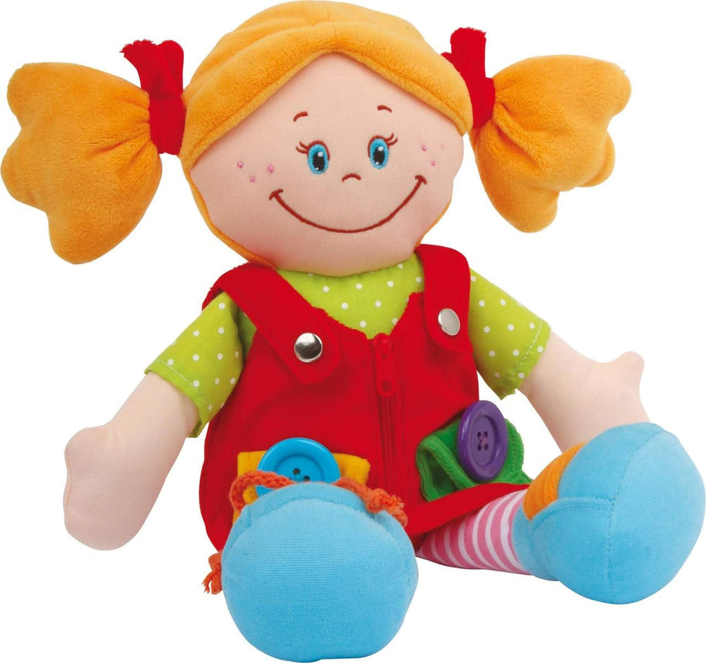 small foot Stoffpuppen "Chiara & Massimo", Lernpuppen für die Schulung der Feinmotorik von Kleinkindern, 2er Set, 5576