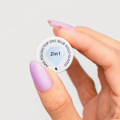 Smalto Semilac Top Classic BLU HOLO GLAZED 7 ml