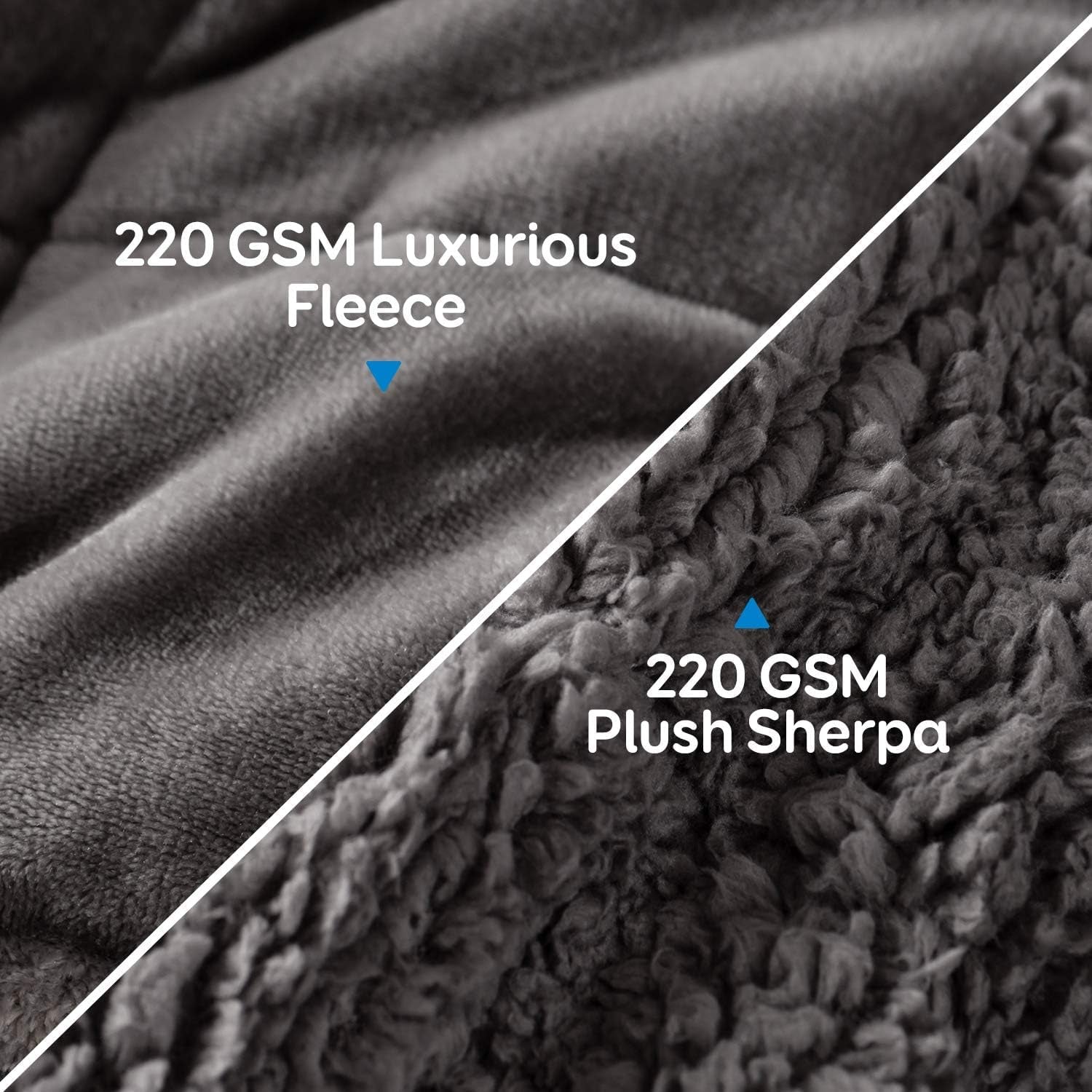 Coperta con ponderazione Cottonblue 6,8 kg Coperta Queen Size in flanella Shaggy Sherpa per adulti Comode coperte con ponderazione per calmare e rilassare Piumini pesanti 152,4 x 203,2 Naty Shop Quilts & Quilts