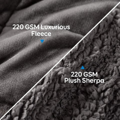 Coperta con ponderazione Cottonblue 6,8 kg Coperta Queen Size in flanella Shaggy Sherpa per adulti Comode coperte con ponderazione per calmare e rilassare Piumini pesanti 152,4 x 203,2 Naty Shop Quilts & Quilts