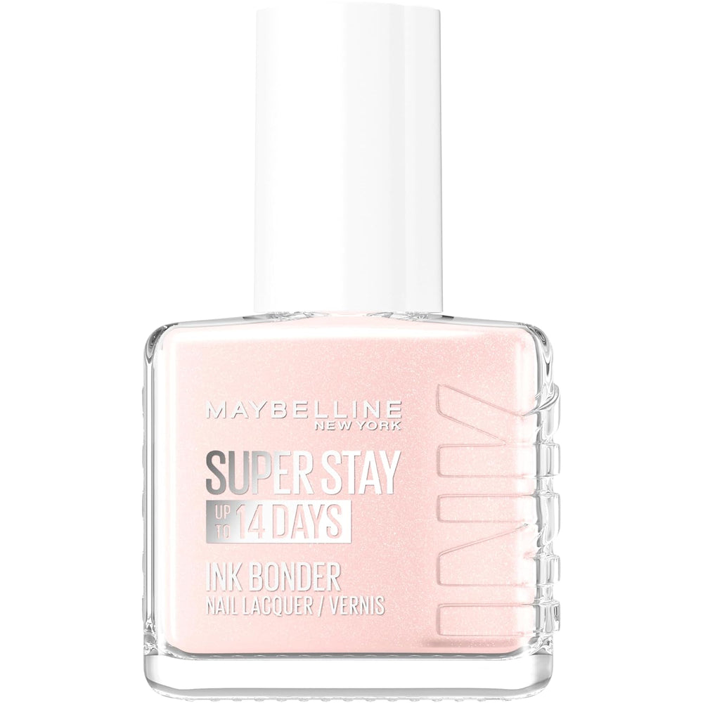Maybelline New York Super Stay Ink Bonder 078 Porcelain - smalto a lunga tenuta per unghie forti e colore intenso, 12,3 ml