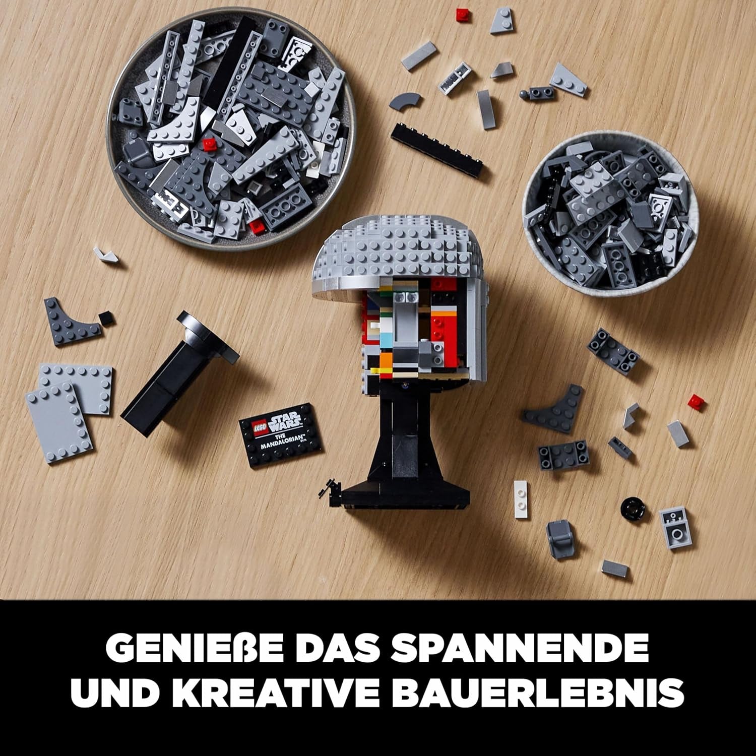 LEGO Star Wars Modello di Elmo Mandaloriano, Sammlerstück Zimmer-Deko ed EIN tolles Geschenk für Erwachsene, Bausatz, Männer, Frauen, Mama, Papa, Sammler-Geschenkidee 75328