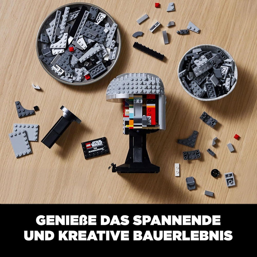 LEGO Star Wars Modello di Elmo Mandaloriano, Sammlerstück Zimmer-Deko ed EIN tolles Geschenk für Erwachsene, Bausatz, Männer, Frauen, Mama, Papa, Sammler-Geschenkidee 75328