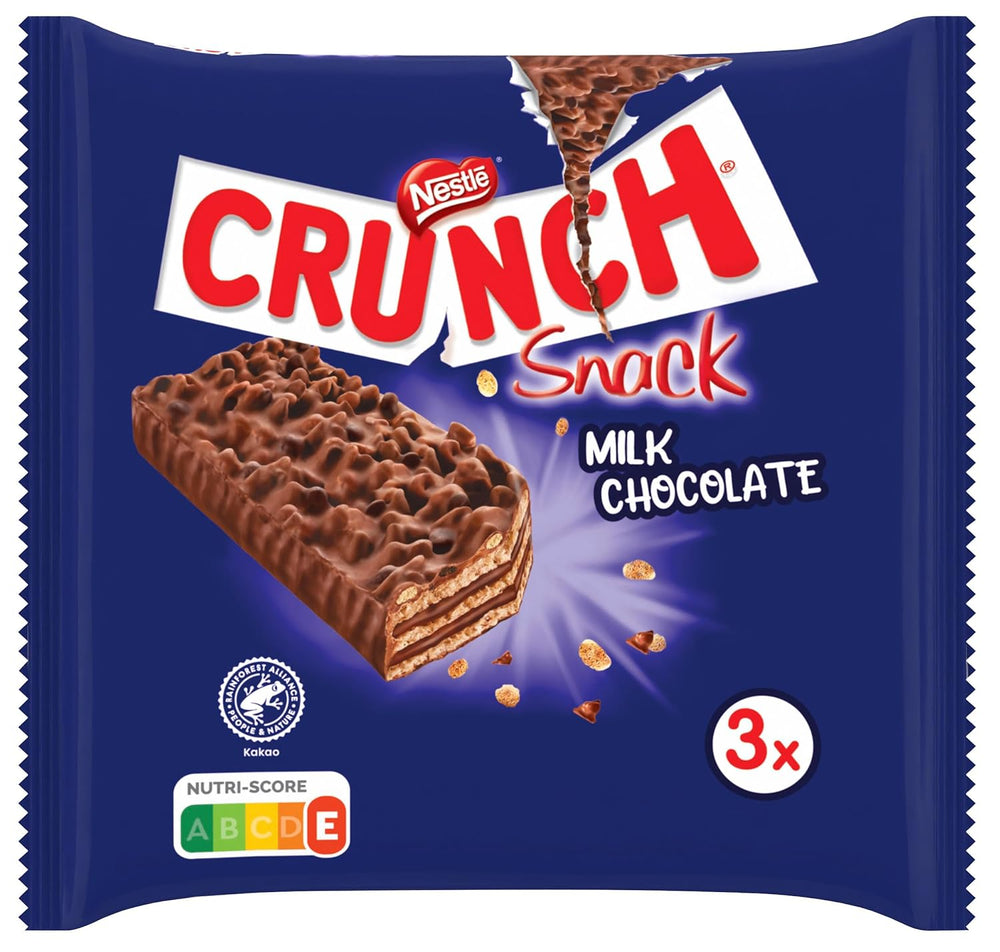 Nestlé Milk Bar Croccante barretta di cereali al cioccolato al latte Confezione da 9 (3 x 33 g ciascuno)