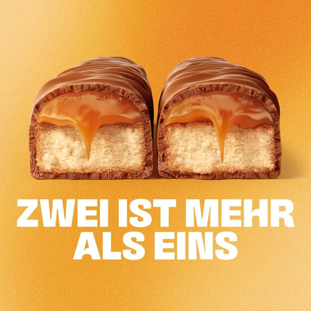 Barrette di cioccolato al caramello salato Twix | Confezione sfusa di cioccolato | 30 barrette doppie (30 x 46 g)