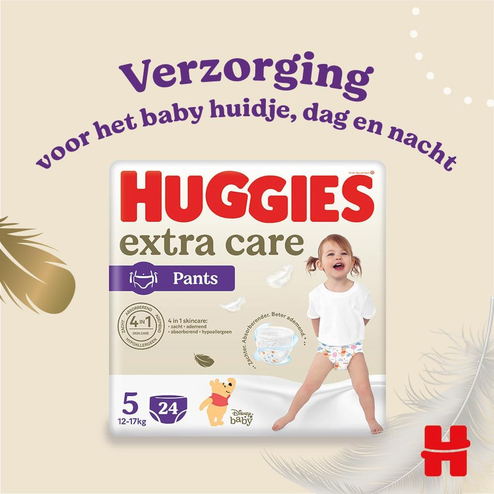 Pannolini Huggies Extra Care, taglia 5 (12-17 kg), design Disney, 96 pezzi