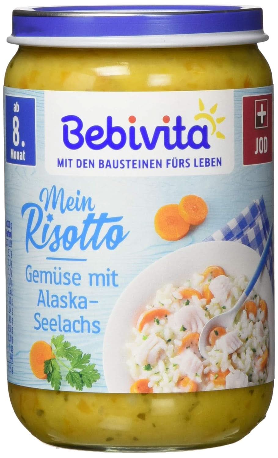 Menu Da 8 mesi Spaghetti alla Bolognese, confezione da 6 (6 X 220 grammi), medi Mamma e Bambino Naty Shop 6 x 220 grammi Risotto alle verdure e pollock dell'Alaska