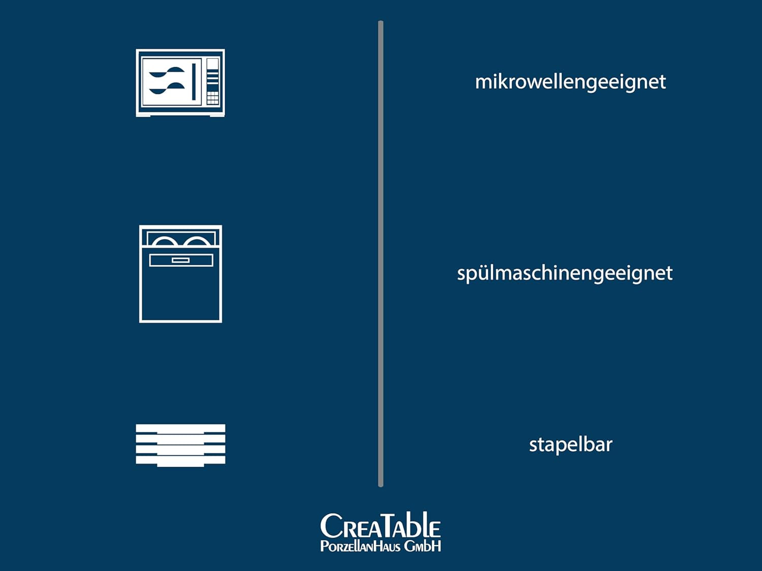 CreaTable, 24029, seria Square City Line, set de veselă din porțelan pentru 6 persoane, 12 piese, potrivit pentru mașina de spălat vase și cuptorul cu microunde, producție de calitate