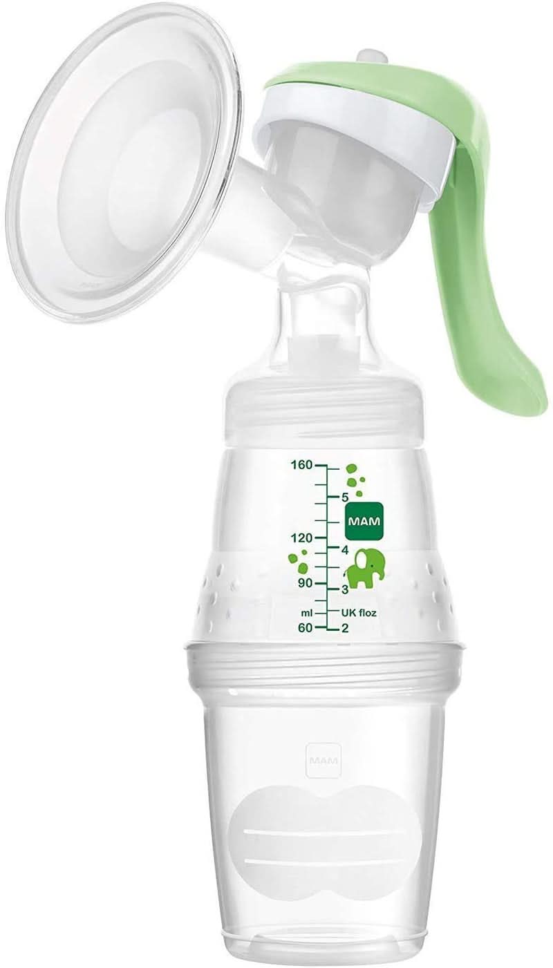 MAM Tiralatte elettrico e manuale 2 in 1, con 9 livelli di stimolazione, contiene 2 biberon, easy start, verde Accessori Alimentazione e Allattamento Bebe Naty Shop