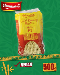 DIAMOND Tagliatelle istantanee senza uova, tagliatelle istantanee con farina di frumento Wok e contorni - 1 x 500 g