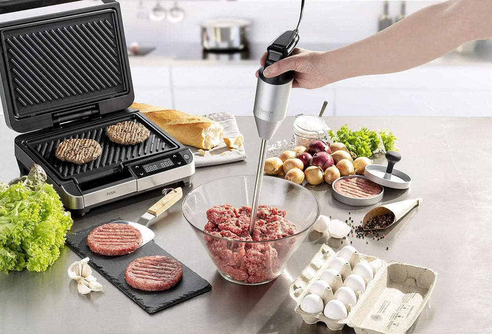 CASO HB 2400 Pro Xl-Design Stabmixer Inkl. Zubehör, Kraftvoller Stabmixer Zum Mixen, Rühren, Quirlen, Pürieren, Zerkleinern, Extra Langer Edelstahlstab (29Cm), Leistungsstarke 24,000 U/Min Mother and Child Naty Shop