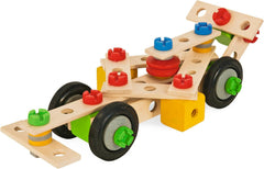 Eichhorn - Constructor Lokomotive, 8 Verschiedene Modelvarianten baubar, Konstruktionsspielzeug mit 90 Teilen, vielseitiges Holzspielzeug, 100% FSC zertifiziertes Buchenholz, ab 3 Jahren