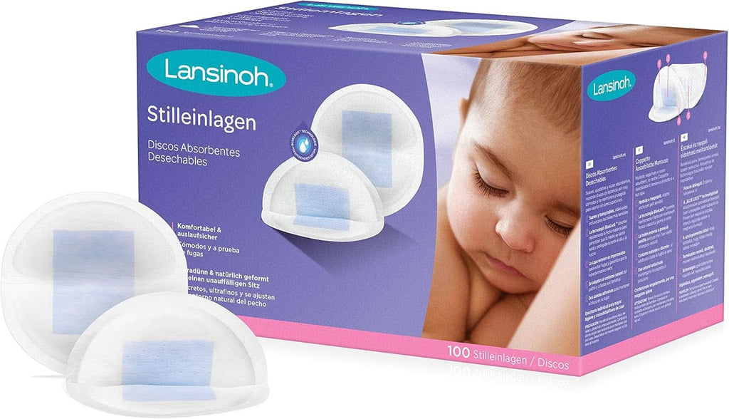 Lansinoh Stilleinlagen Blue Lock, 100 Stück - Saugfähiger Kern, Komfortabel & Auslaufsicher Accesorii Hrana si Alaptare Bebe Naty Shop Single 100 Stück Fsc