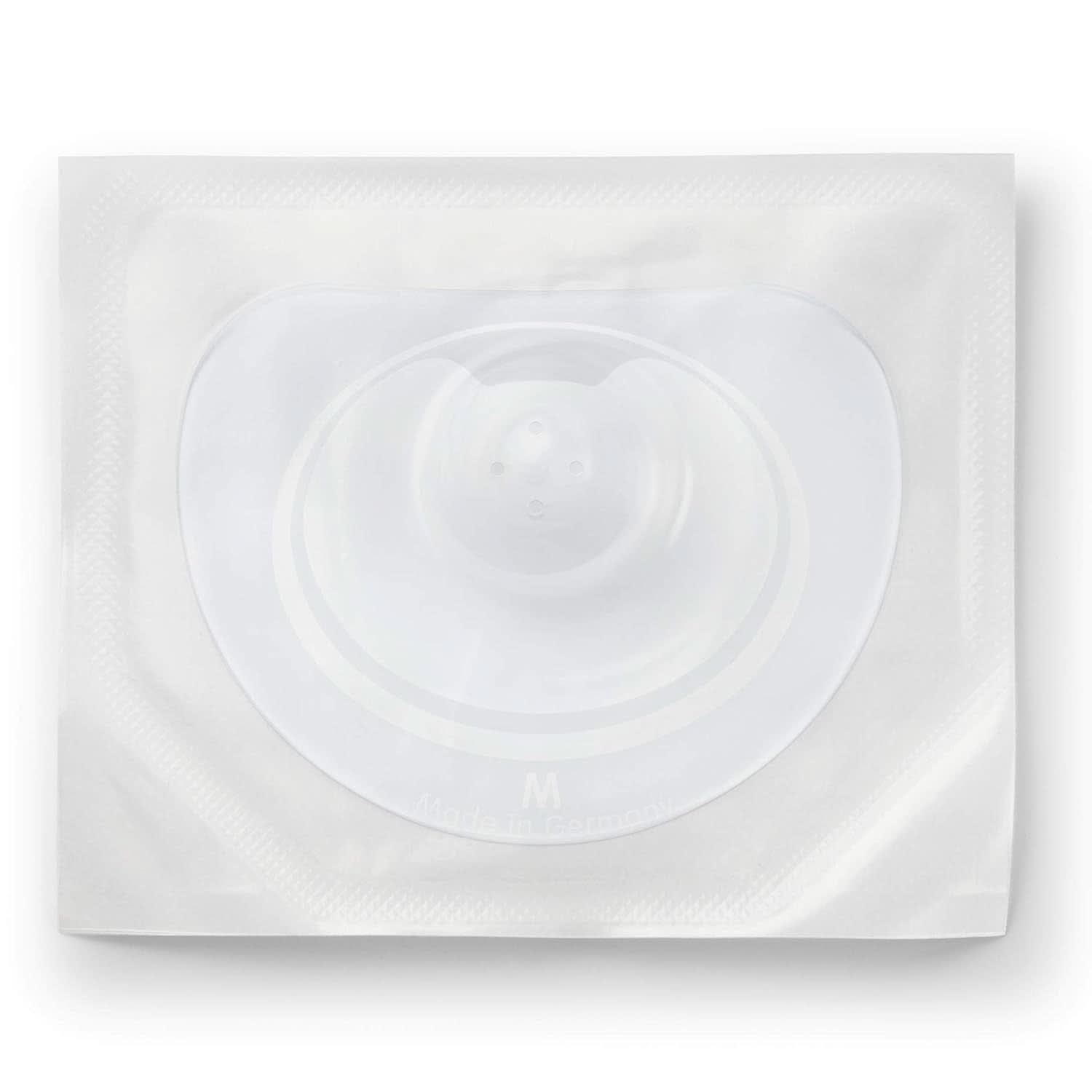 NUK Stillhütchen | Brusthütchen Zum Stillen | Schützt Vor Wunden Brustwarzen | Dünnes Silikon | Taglia M (20Mm) | Compreso Schutzdose | 2 Stück Alimenti per bambini e Accessori per l'allattamento al seno Naty Shop