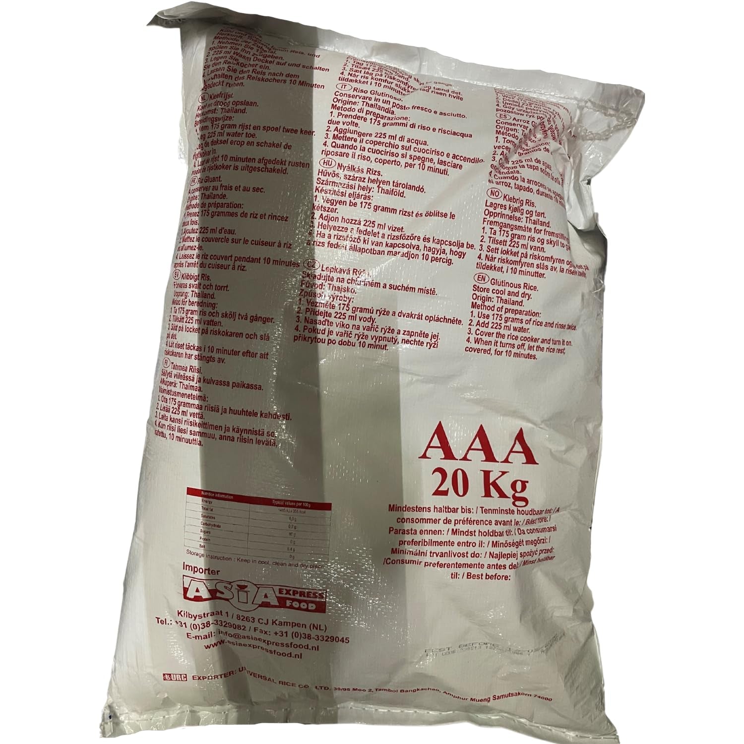 RISO ROYAL THAI - Riso colloso - 1 x 20 KG
