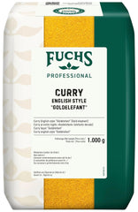 Fuchs Professional - Curry all'inglese "Goldelephant" | Zum Würzen von Suppen, Saucen und Reisgerichten | Profi-Qualität für Großverbraucher und Gastronomie | Sacco riciclabile da 1 kg