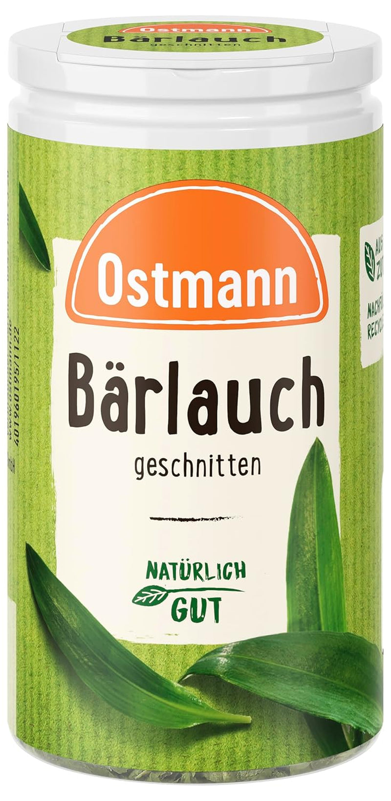 Ostmann Gewürze - Bärlauch geschnitten | Mite Knoblauch-Geschmack | Für Eio- oder Reisgerichte sowie Quarkdips | 15 g in Der Streudose